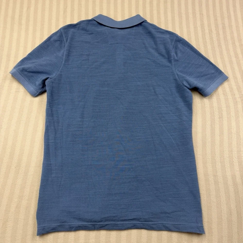 Banana Republic Polo Shirt Blue Standard Fit SS Summer Men's Size Large
